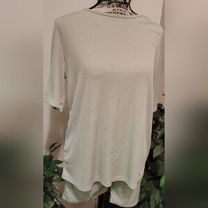 Women's Light Green Short Set Outfit